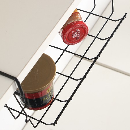 Multifunctional overlay hanging basket (black and white)