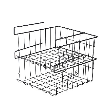 Multifunctional overlay hanging basket (black and white)